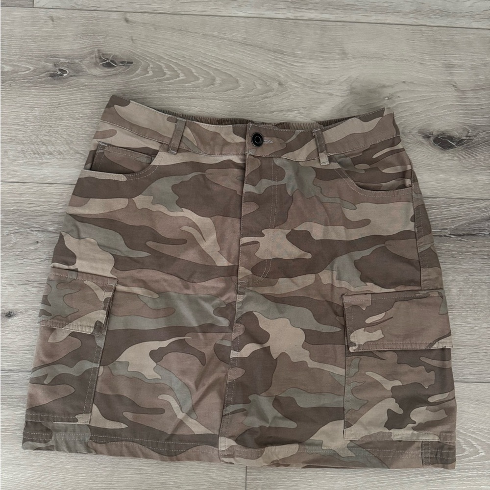 Blue Rain Camouflage Mini Skirt (M)